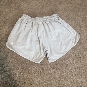 Off White lululemon shorts, size 4 tall